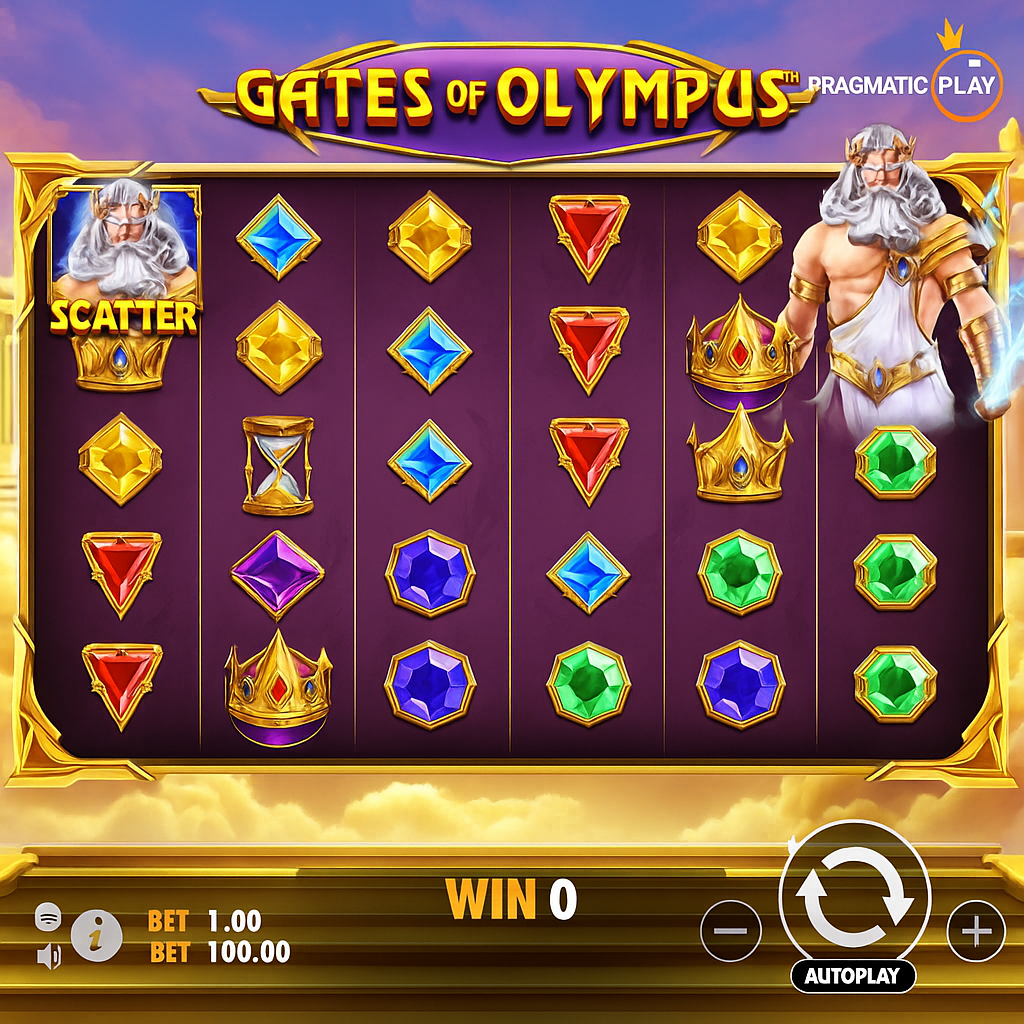 Slottio - Gates of Olympus Slot Game - Pragmatic Play